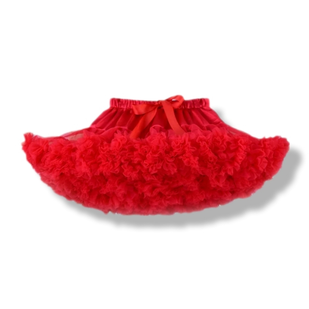 Oopsy Daisy Baby 12M Red Holiday Petticoat Skirt Tutu Beauty Pageant Skirt